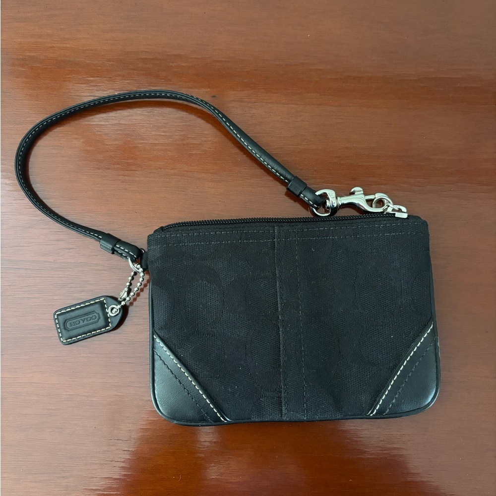 Coach Black Wristlet